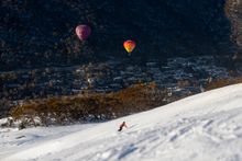 Snowboarding and hot air balloons!