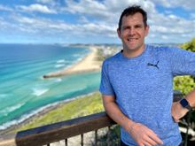 Channel 7 expert commentator Luke Hodge at Burleigh Headland