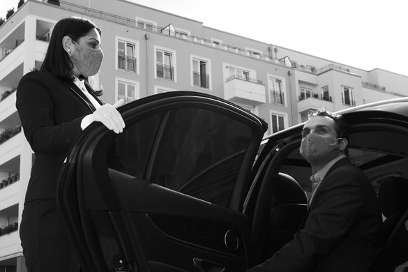 Blacklane guests enjoy a private and sanitised space for their intercity rides Blacklane guests enjoy a private and sanitised space for their intercity rides