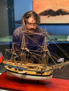 HMB Endeavour model Donald Maclurcan 1986 