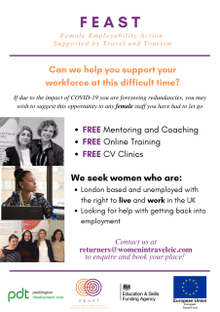 Women in Travel (CIC) has announced new dates for its free training and mentoring programme for unemployed women, throughout October 2020.