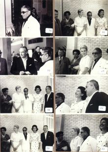 Grace Kelly, Prince Rainier of Monaco, Aristotle Onassis and Maria Callas gather at the Castillo Son Vida Hotel in 1961