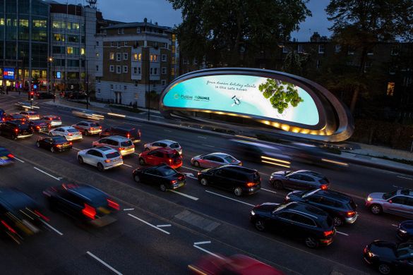 Maldives Advertising campaign featured on the Kensington Roadside in London