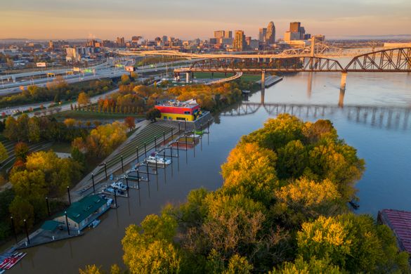 Louisville Waterfront Park Fall.