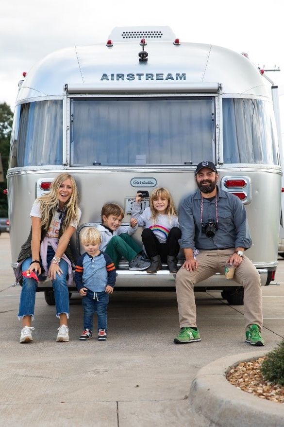 Pictured left to right: Ellie, Rivers, Huck, Emmylou and Drew Holcomb. 