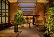 The innovative events space, the residence, features a courtyard with atrium ceiling 