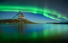 Aurora, Kirkufell, Snaefellsness, West Iceland