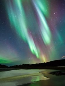 Dancing Aurora, Kleifarvatn, South West Iceland