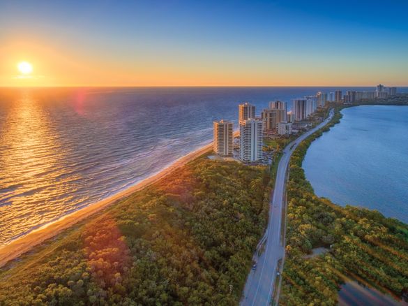 Aerial of Singer Island