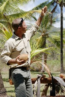 Carl walks guests through the many uses of coconuts and explains why its referred to as the 