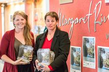Victoria Johnson (AMRTA Marketing Coordinator) and Helen Allan (Festival Coordinator)