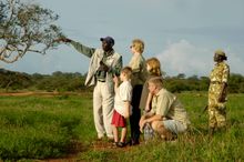 Family guided walks in Tsavo at Kilaguni Serena Safari Lodge