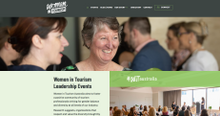 Screenshot of Women in Tourism (Australia) new website