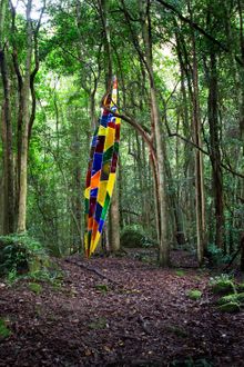 Festivals and events such as Sculpture at Scenic World are major tourist drawcards for the region. Photo: A Shot Above Photograp