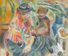 Robert Delaunay, 'Femme au marché (Portugal)', 1915, oil on canvas