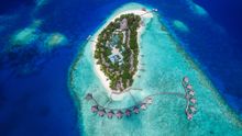 Aerial view of Adaaran Club Rannalhi. 