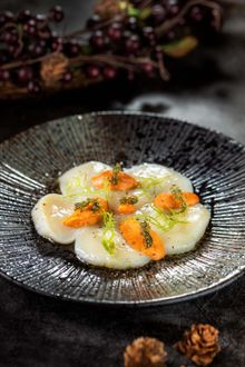La Table French Brasserie Hokkaido Scallop Carpaccio 