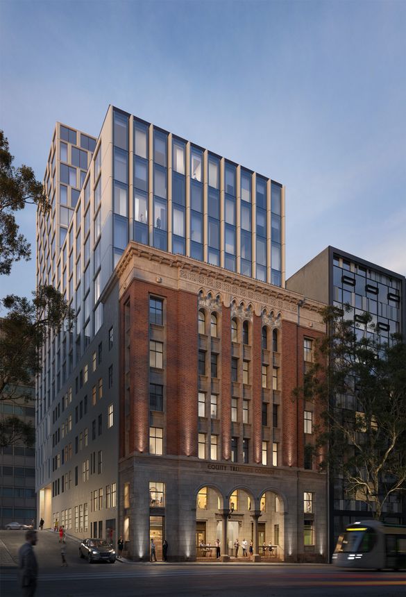 Hilton Melbourne Little Queen_External render Hilton Melbourne Little Queen_External render