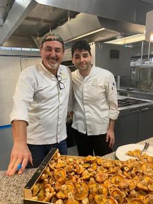 Father & son, Benet and Jaume Vicens of Béns d'Avall restaurant