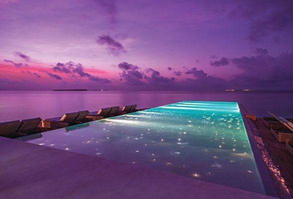 Marvel at sensational sunsets at Heritance Aarah's infinity pool. Marvel at sensational sunsets at Heritance Aarah's infinity pool.