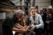Gin blending at Kalki Moon Distilling & Brewing