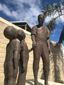 Statue of Jackie Robinson at Jackie Robinson Ballpark in Daytona Beach, FL