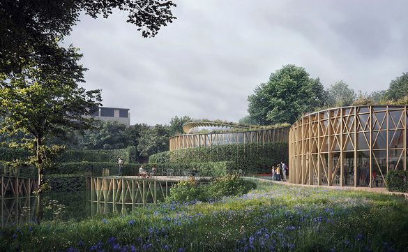A rendering of the Hans Christian Andersen Garden. A rendering of the Hans Christian Andersen Garden.