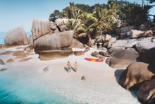 Beach at Six Senses Zil Pasyon 