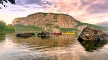 Paddling on Moosehead Lake, Maine