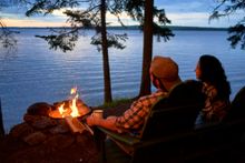 Maine lakeside relaxation