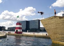 Islands Brygge harbour bath in Copenhagen.