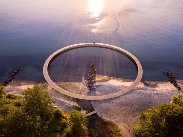 The Infinite Bridge outside of Aarhus.