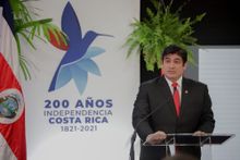 President of Costa Rica, Carlos Alvarado Quesada