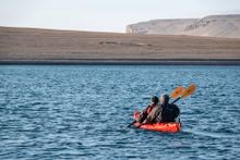Kayaking at Beechey Island in Canada