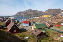 The view of Sisimiut in Greenland