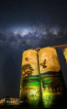 Grenfell's Silo art and stars 