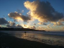 Surfer at Fistral Beach, Newquay