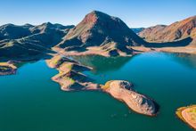 Aerial view of Lake Argyle near Kununurra