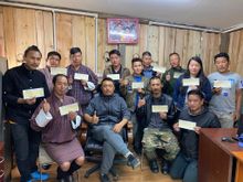 Himalayan trek crews in Thimphu (Bhutan) receiving Covid hardship payments