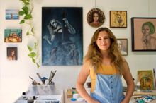 Painter and illustrator Laura Griffith at her Cowaramup studio