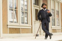 Parks Canada interpreter in Dawson City, Yukon