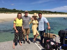 Kelly Brook holidaying in Devon