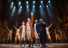 Cast of the Australian Hamilton production 
