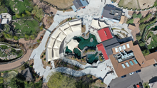 Overhead view of newly renovated Como Harbor