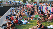 St. Paul Saints fans - lawn seating at CHS Field