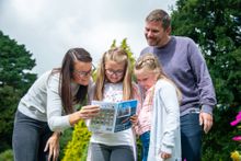 A family enjoying a Treasure Trail