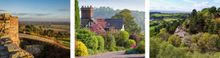 The castle and village at Beeston (left and centre). Raw Head (right).