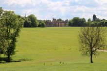 Knebworth Park looking back towards Knebworth House, Hertfordshire