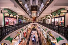 Four levels of shopping in the Queen Victoria Building, Sydney CBD.