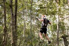 Man enjoying a day out at the TreeTops Central Coast attraction in Wyong Creek.